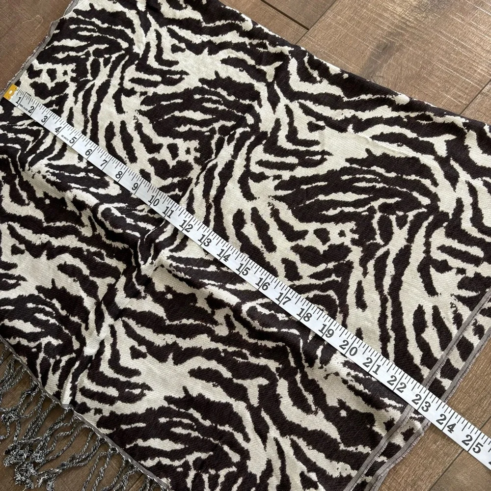 Talbots Women's Zebra Animal Print Scarf Wrap